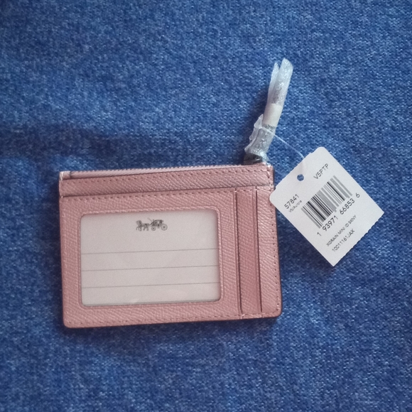 NWT Coach pink leather Mini ID Wallet - Picture 3 of 10